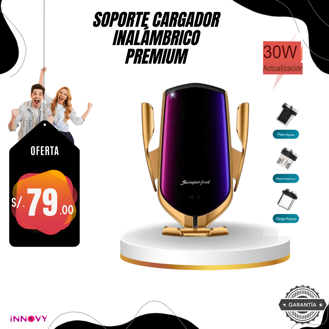 Soporte Cargador Inalámbrico Premium