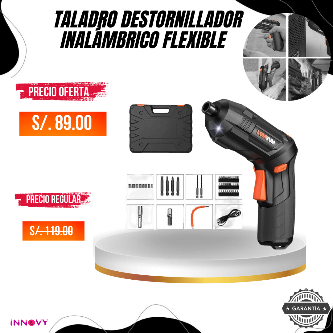 Taladro Destornillador Inalámbrico Flexible  2024